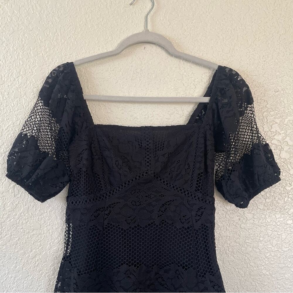 Free People Be Your Baby Lace Mini Dress Fit n Flare in Black Size XS EUC - Picture 6 of 11